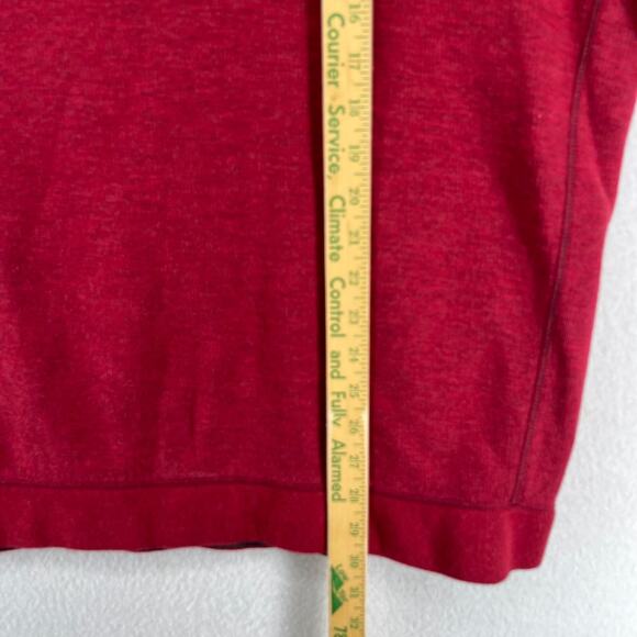 TOMMY BAHAMA Sweater Mens XL Flip Side 1/2 Zip Reversible Cotton Blend Red - Picture 13 of 16